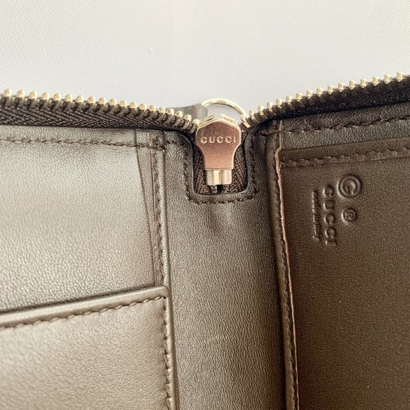 Gucci Microguccissima Zip Around Long Wallet Brown new with dustbag - Picture 7 of 7
